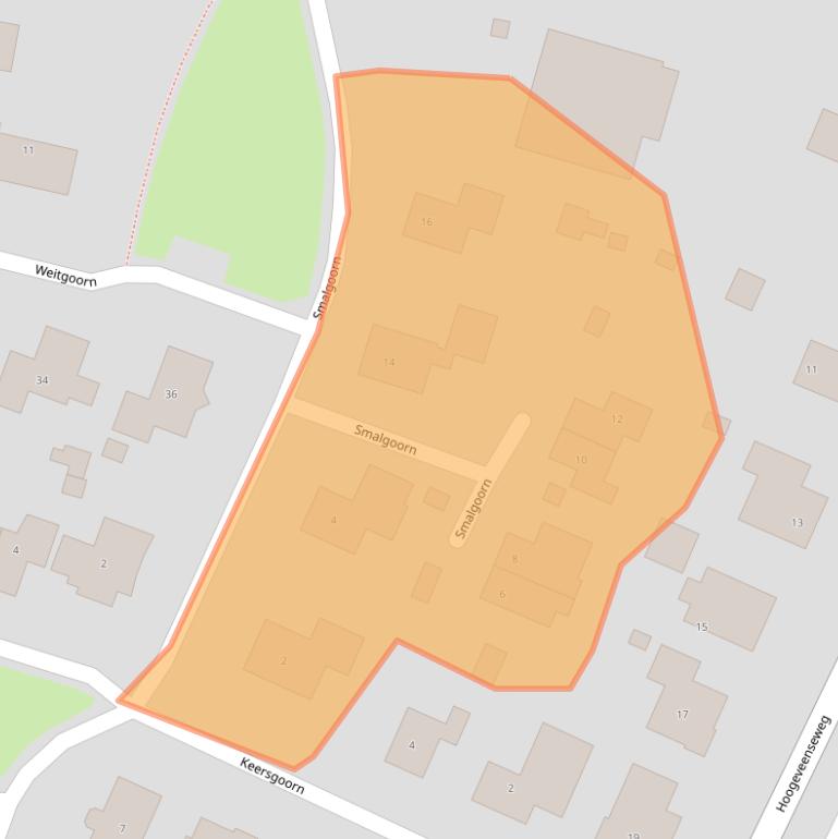 Kaart van postcodegebied 9431LK.