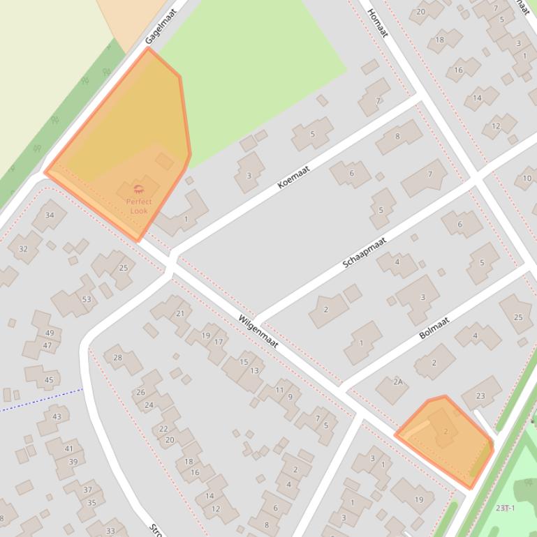 Kaart van postcodegebied 9431MC.
