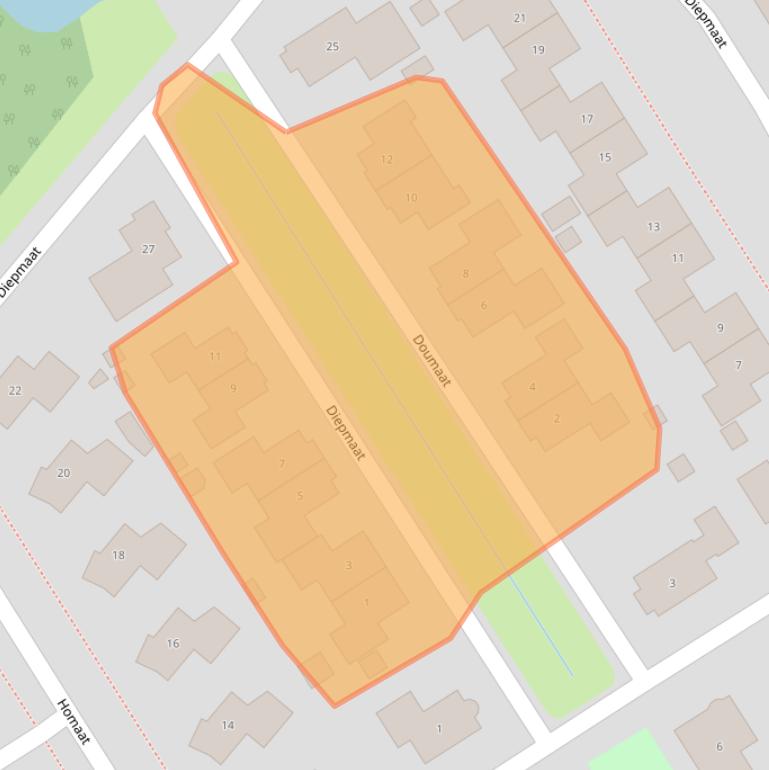 Kaart van postcodegebied 9431MN.
