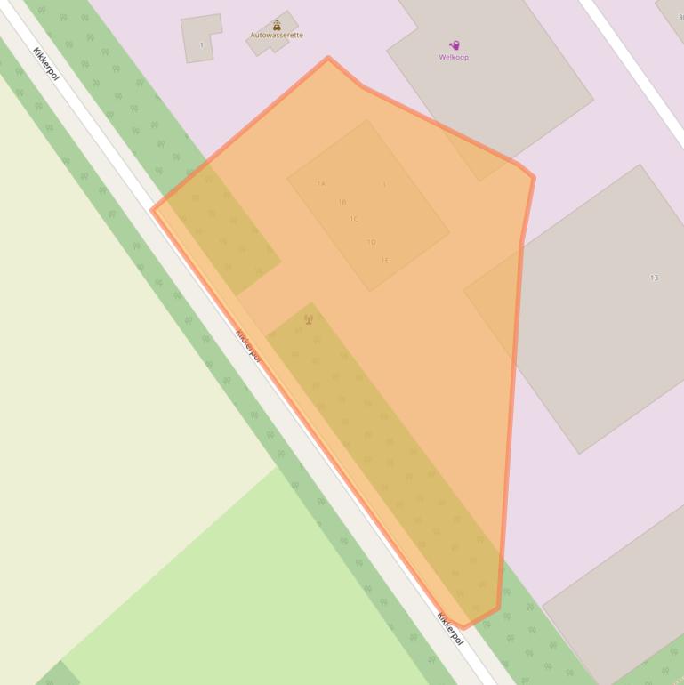 Kaart van postcodegebied 9431TH.