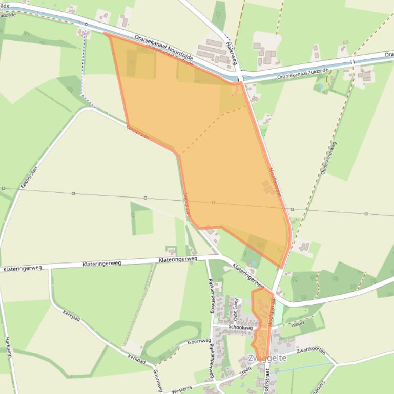 Kaart van postcodegebied 9433PC.