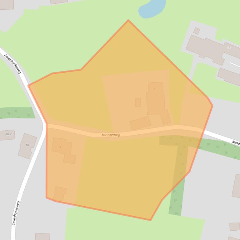 Kaart van postcodegebied 9433PD.