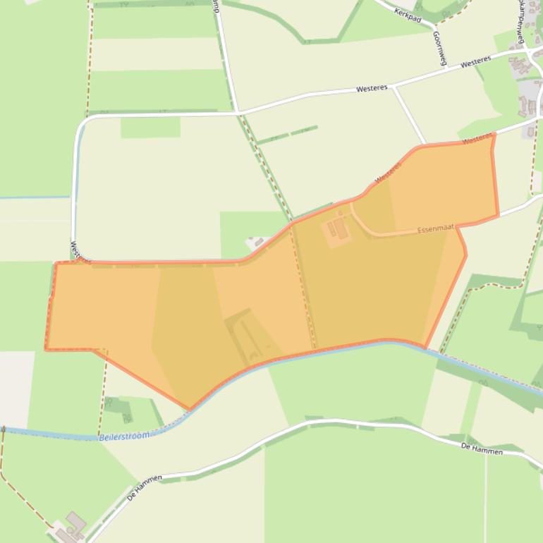 Kaart van postcodegebied 9433PN.