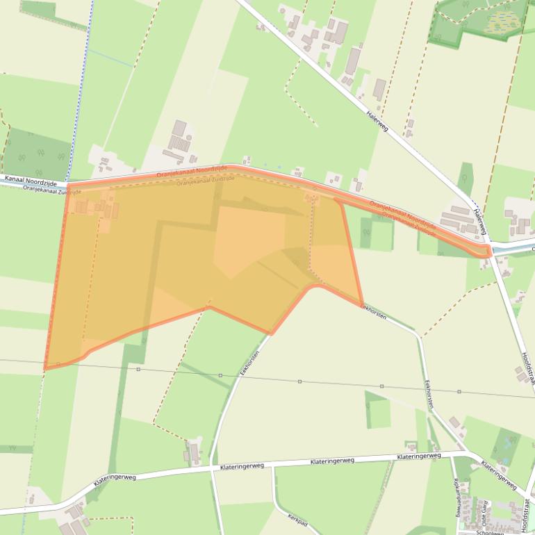 Kaart van postcodegebied 9433TC.