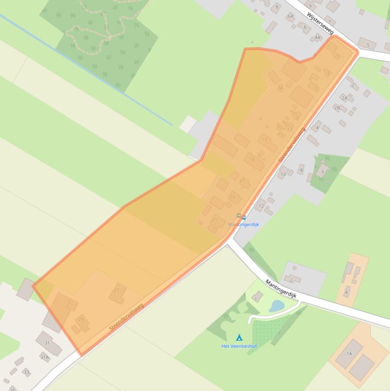 Kaart van postcodegebied 9436PK.