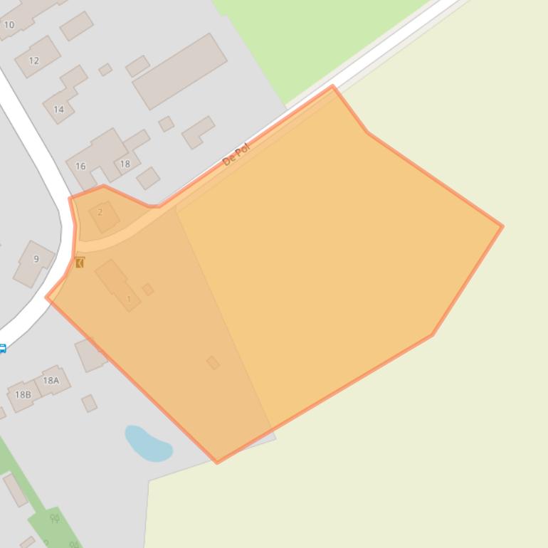 Kaart van postcodegebied 9437TC.