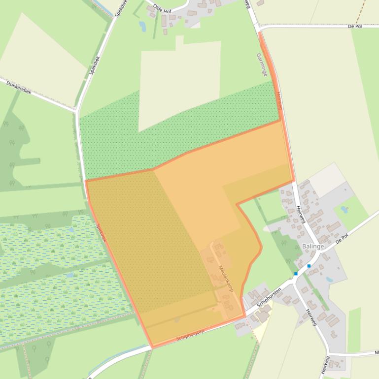 Kaart van postcodegebied 9437TG.