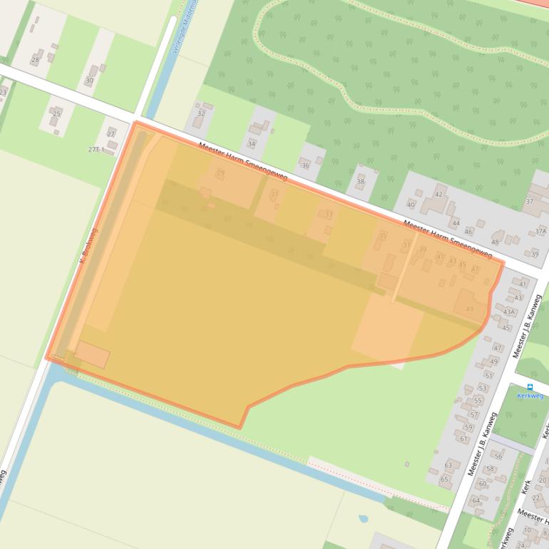 Kaart van postcodegebied 9439PA.