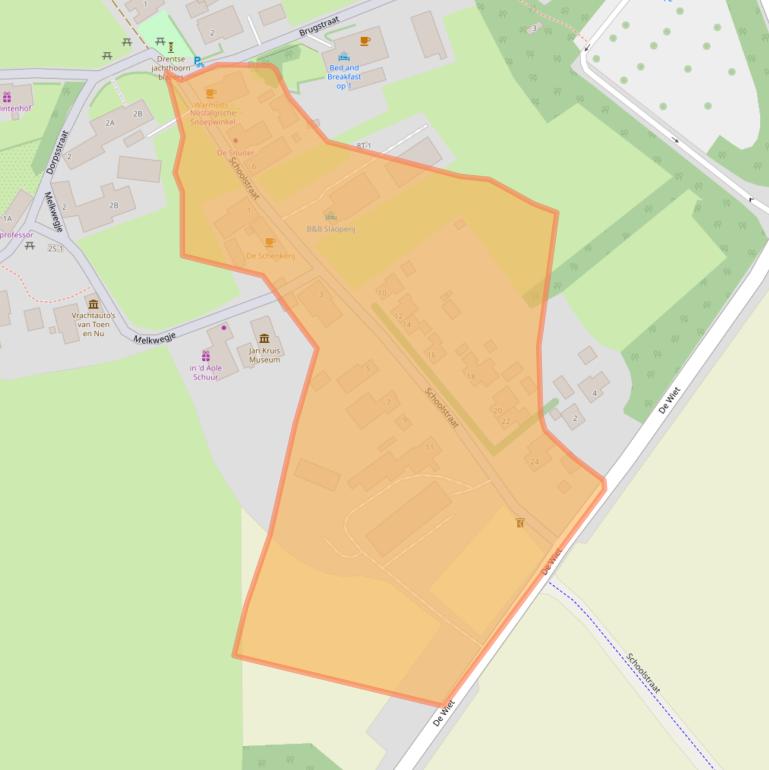 Kaart van postcodegebied 9441PE.