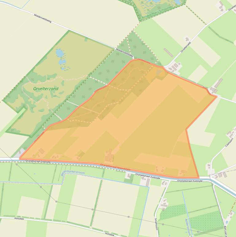 Kaart van postcodegebied 9441TD.