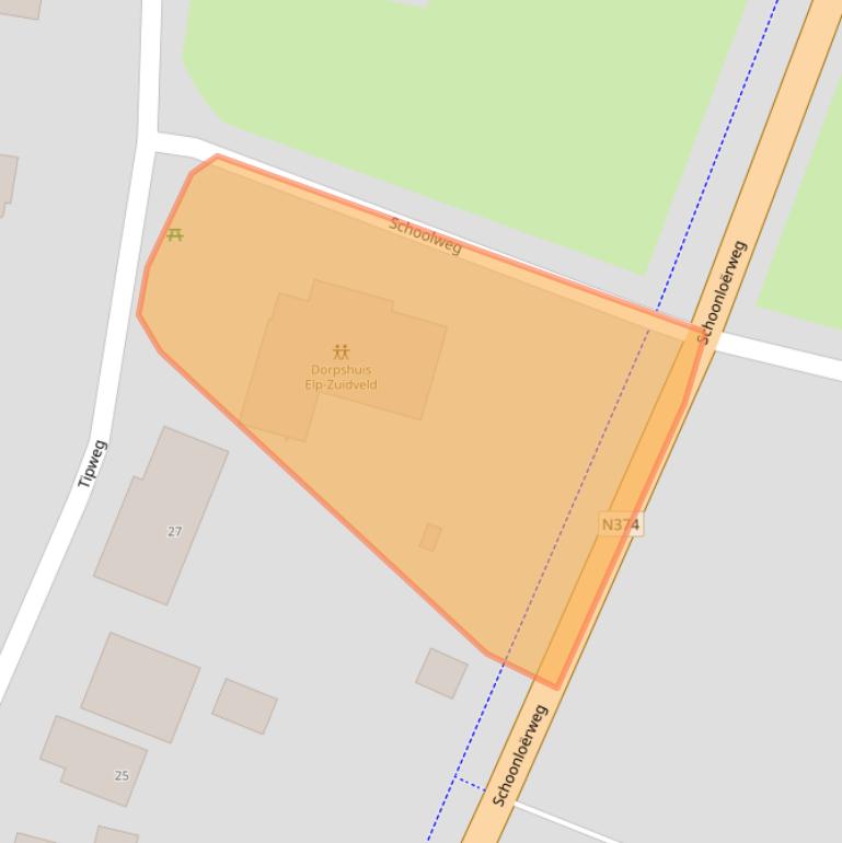 Kaart van postcodegebied 9442PR.