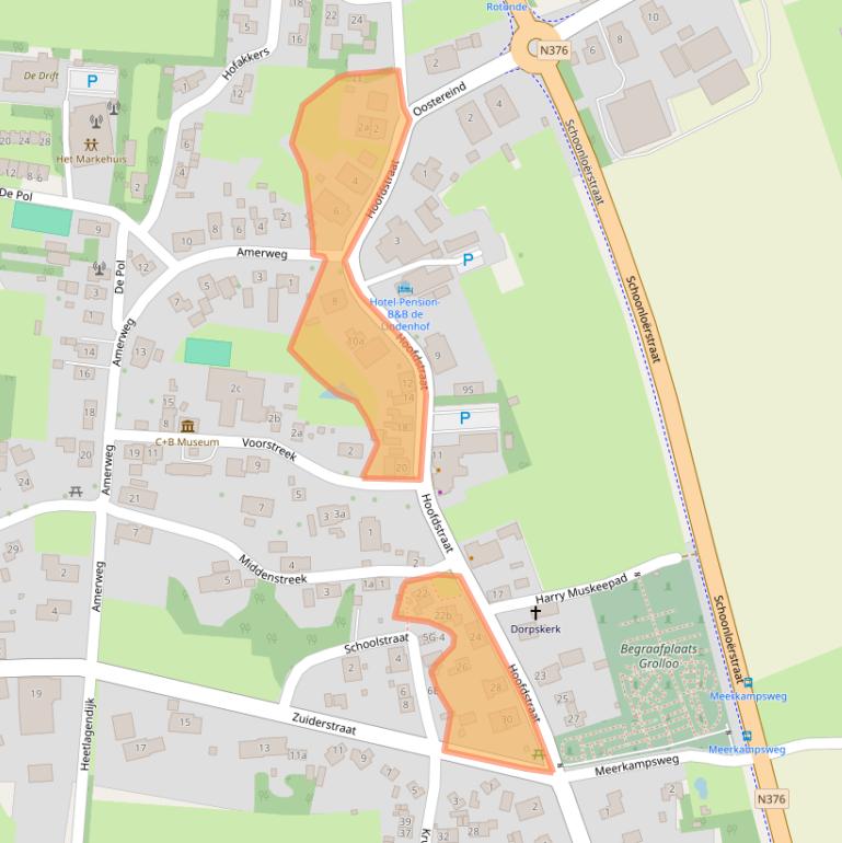 Kaart van postcodegebied 9444PB.