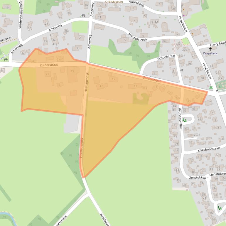 Kaart van postcodegebied 9444PJ.