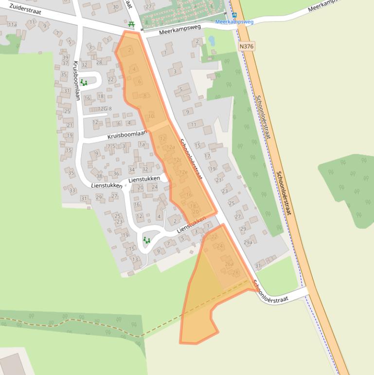 Kaart van postcodegebied 9444PP.