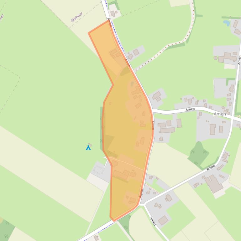 Kaart van postcodegebied 9446PB.