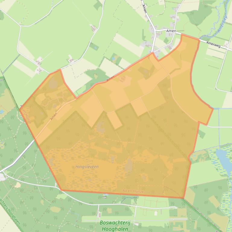 Kaart van postcodegebied 9446TE.