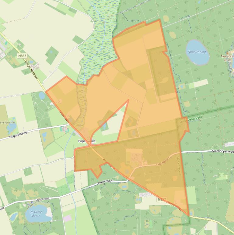 Kaart van postcodegebied 9447TT.