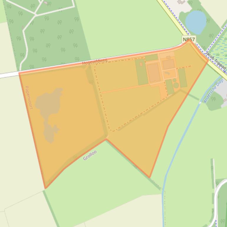 Kaart van postcodegebied 9447TW.