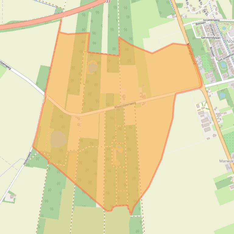 Kaart van postcodegebied 9448TA.