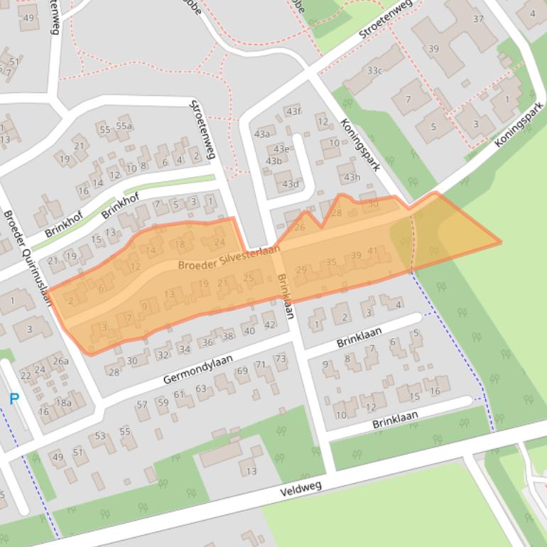 Kaart van postcodegebied 9449PM.