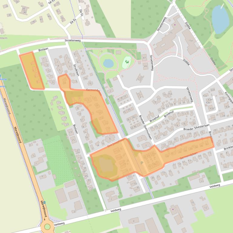Kaart van postcodegebied 9449PN.