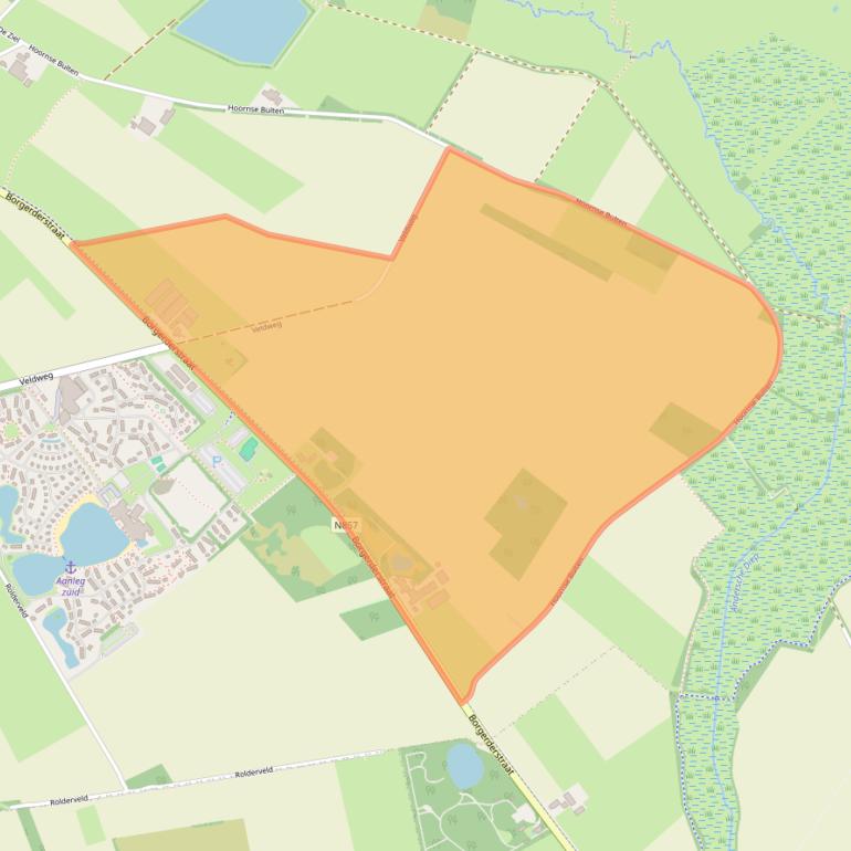 Kaart van postcodegebied 9449TX.