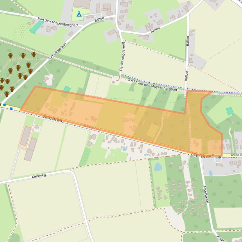 Kaart van postcodegebied 9451AE.
