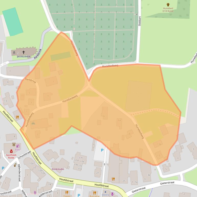 Kaart van postcodegebied 9451AP.