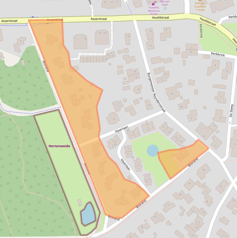 Kaart van postcodegebied 9451BJ.