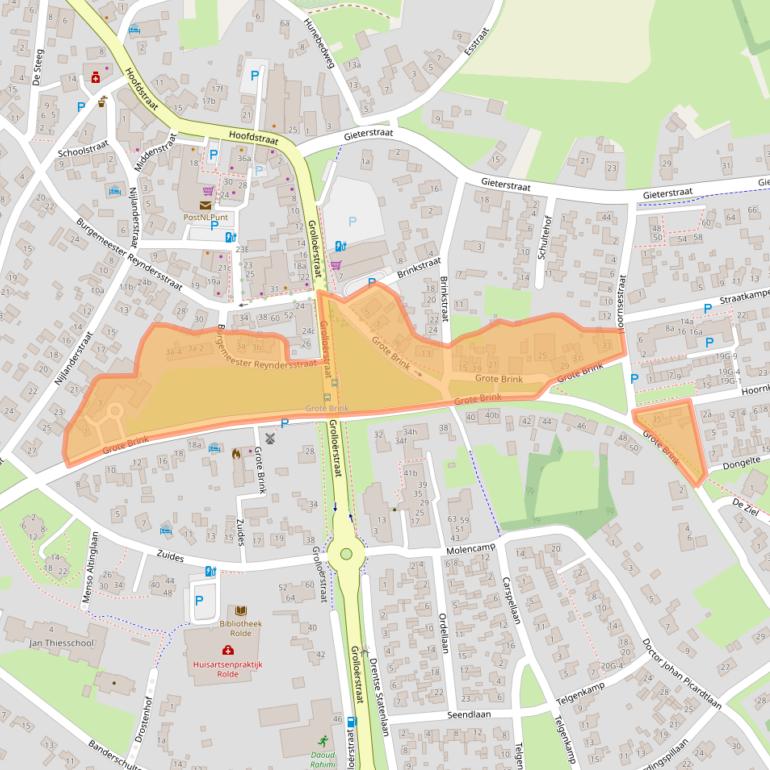 Kaart van postcodegebied 9451BP.