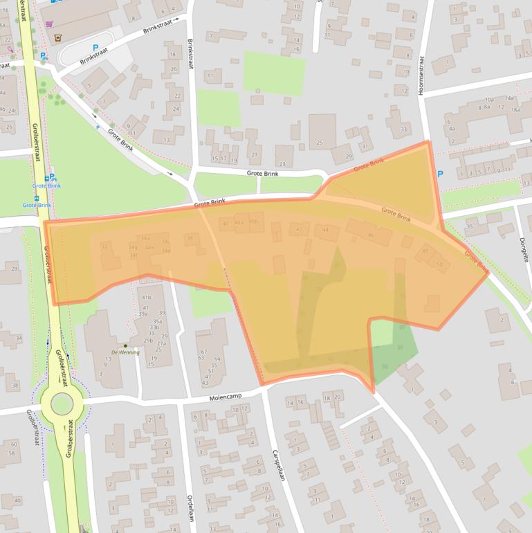 Kaart van postcodegebied 9451BS.