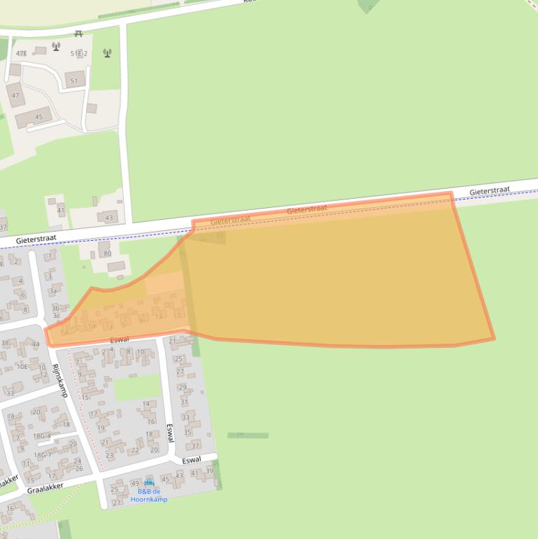 Kaart van postcodegebied 9451CD.