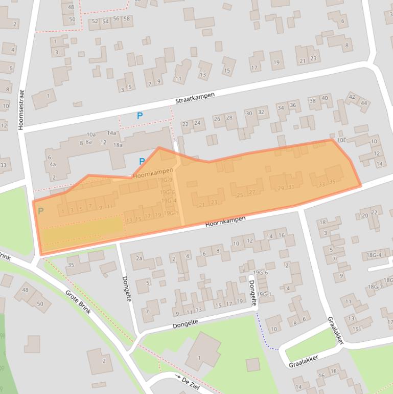 Kaart van postcodegebied 9451CJ.