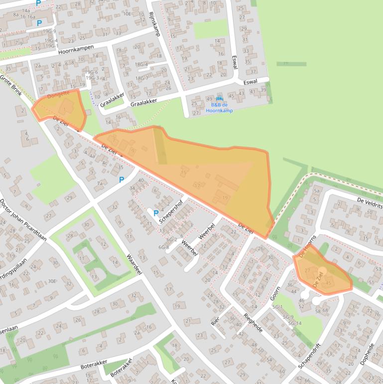 Kaart van postcodegebied 9451CM.