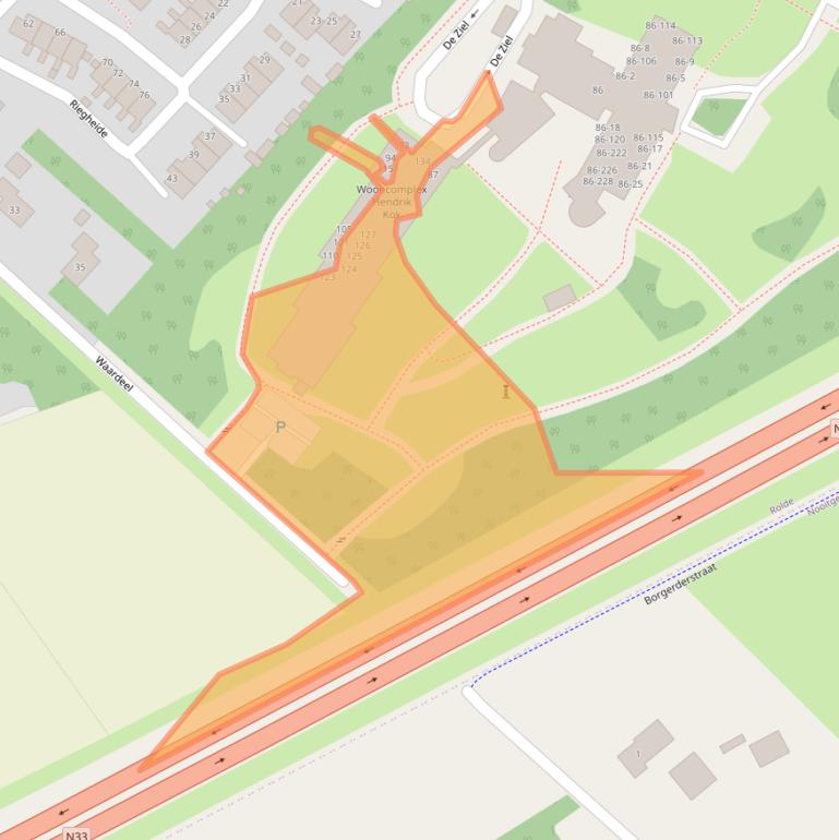 Kaart van postcodegebied 9451CW.