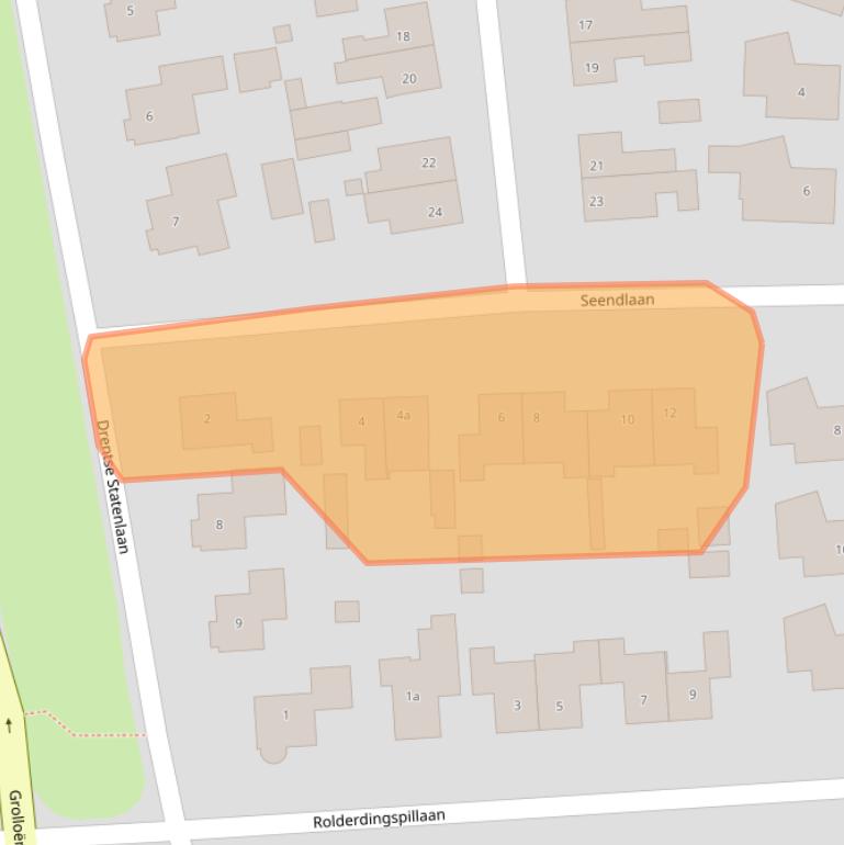 Kaart van postcodegebied 9451GM.