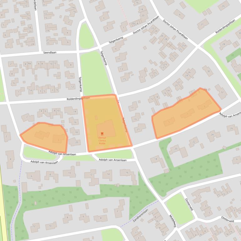 Kaart van postcodegebied 9451GP.