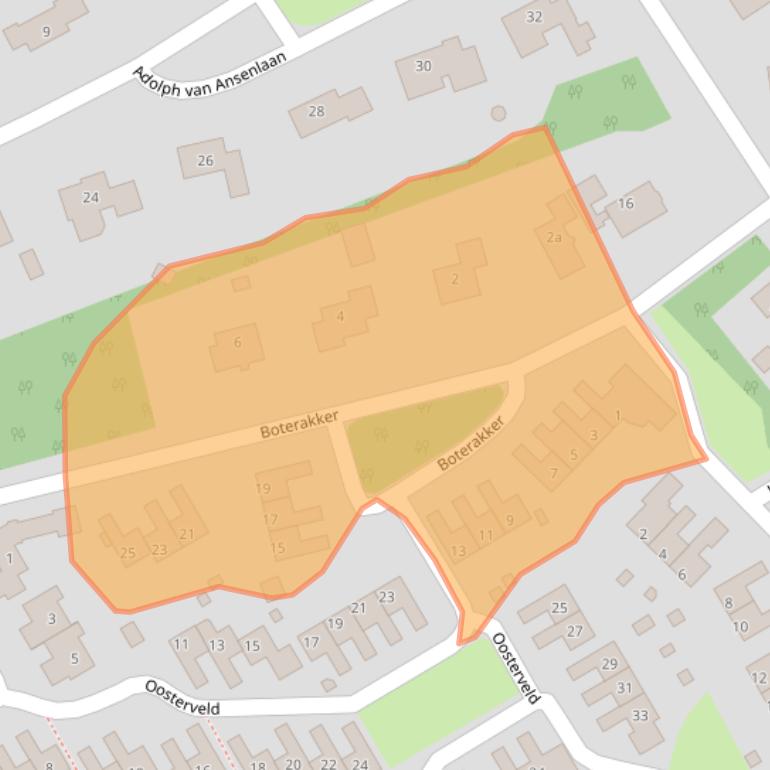 Kaart van postcodegebied 9451GS.