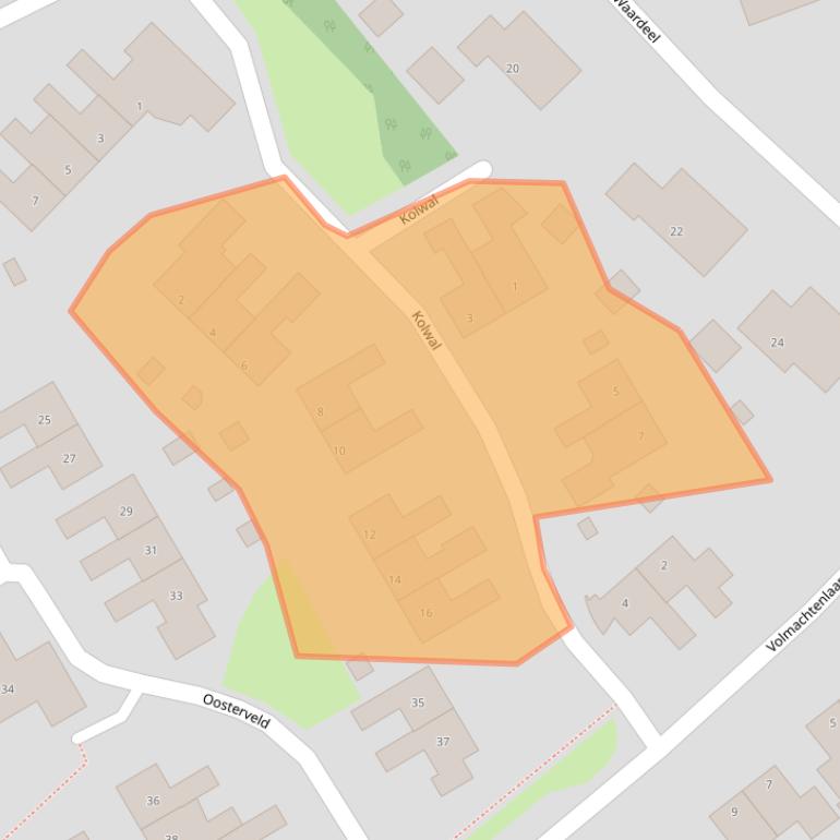 Kaart van postcodegebied 9451GT.