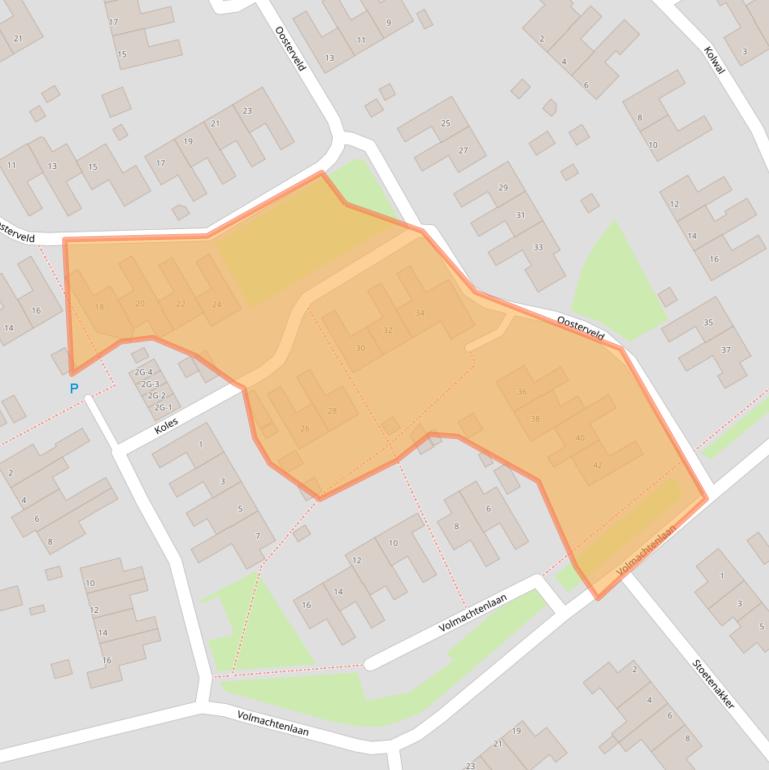 Kaart van postcodegebied 9451GZ.