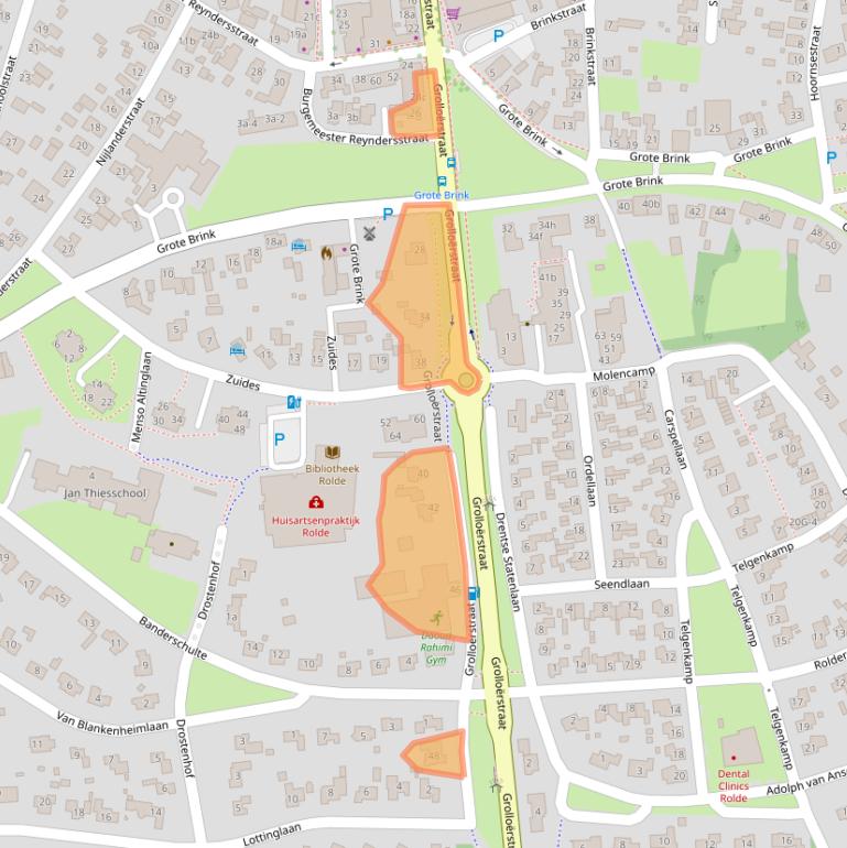 Kaart van postcodegebied 9451KC.