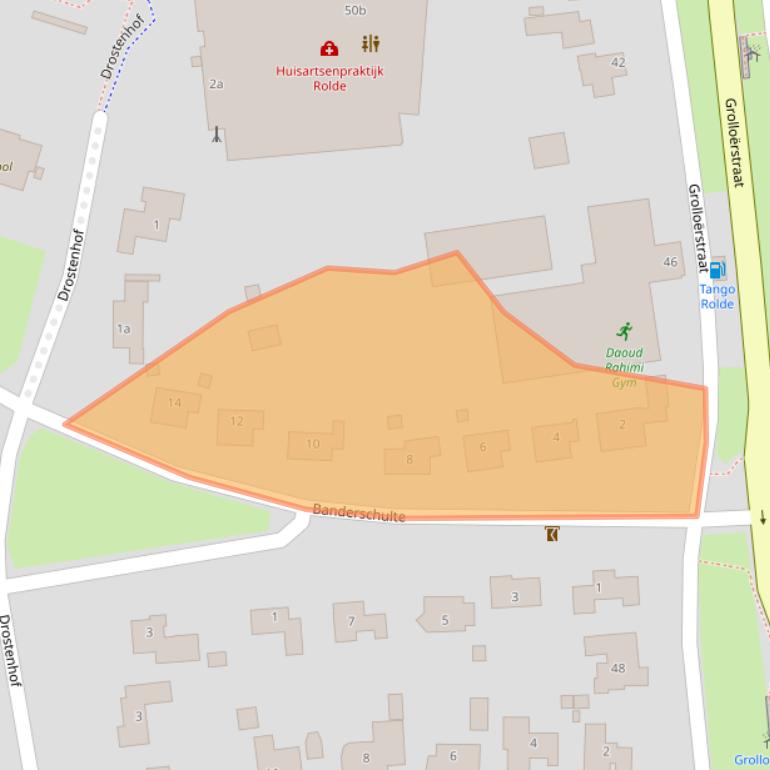 Kaart van postcodegebied 9451KJ.