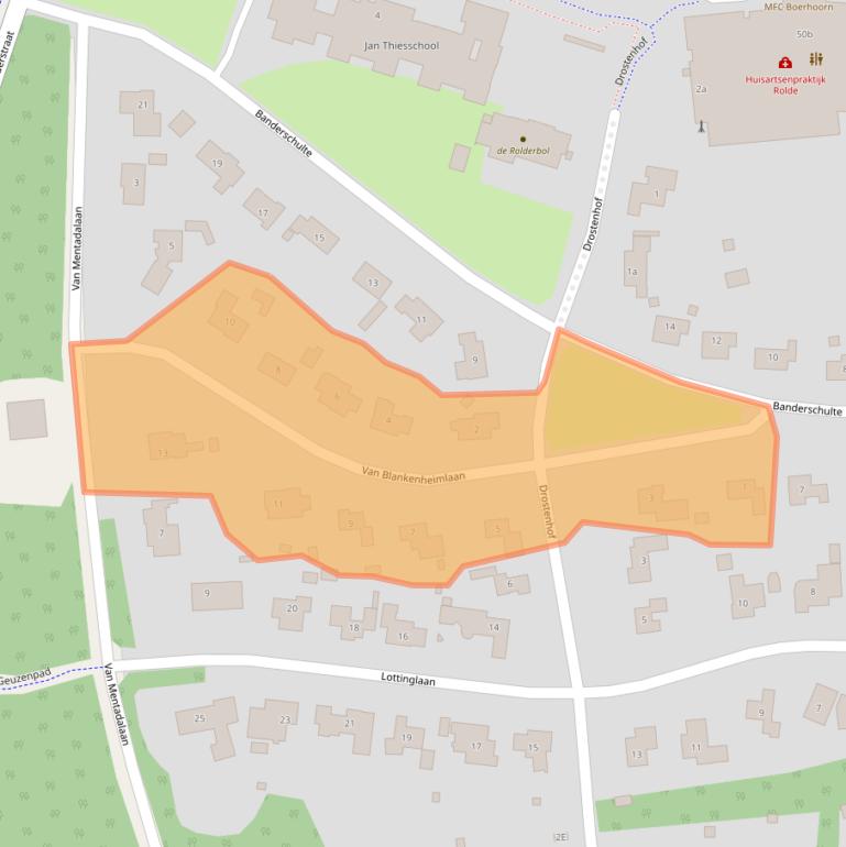 Kaart van postcodegebied 9451KK.