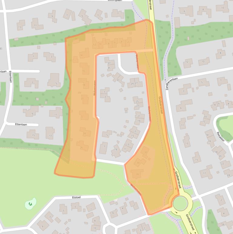 Kaart van postcodegebied 9451KR.