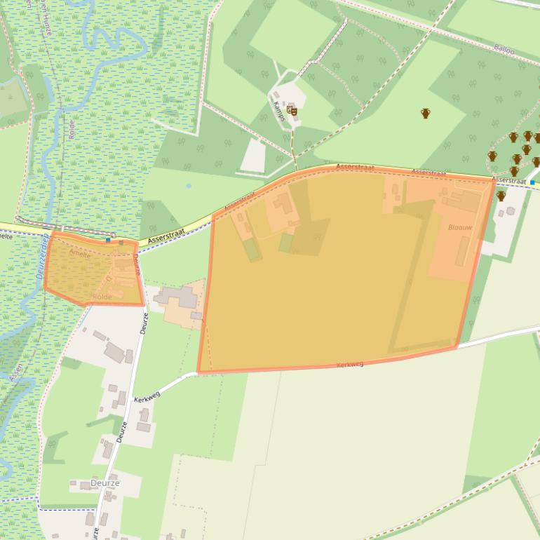 Kaart van postcodegebied 9451TA.