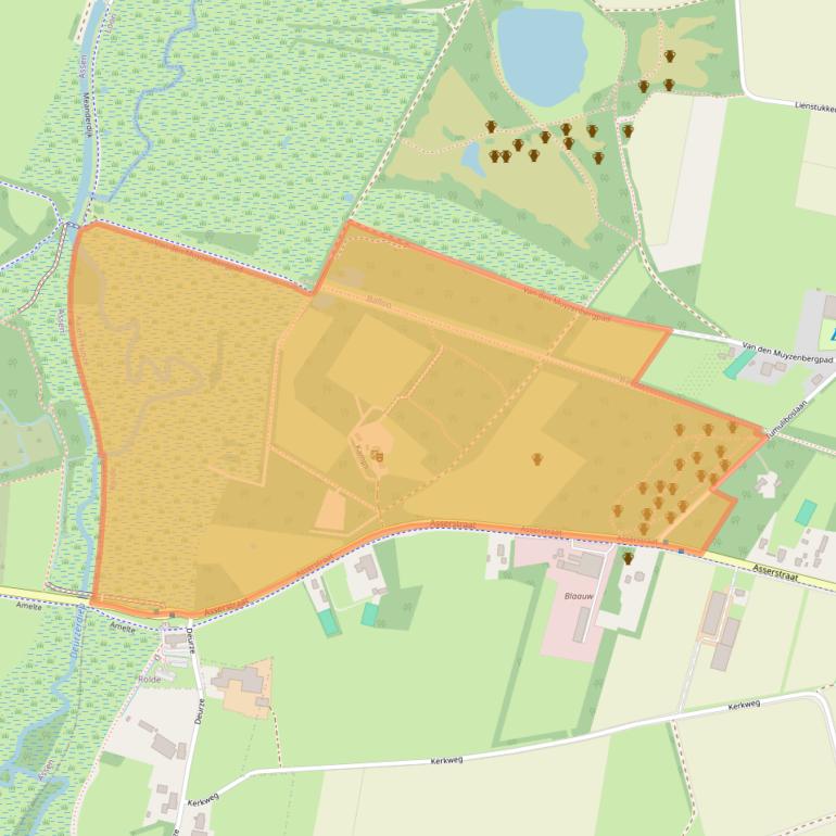 Kaart van postcodegebied 9451TB.