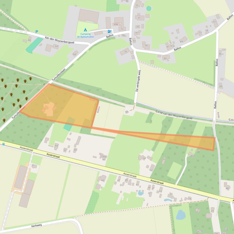 Kaart van postcodegebied 9451TC.