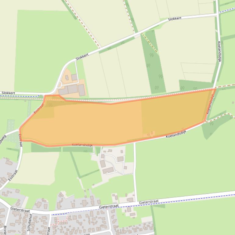 Kaart van postcodegebied 9451TH.