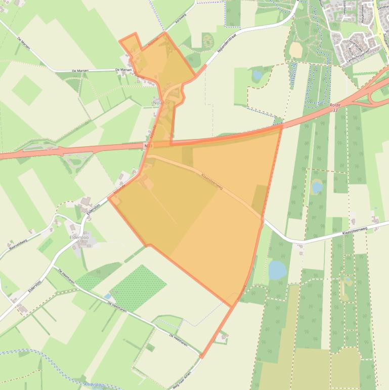 Kaart van postcodegebied 9452VA.