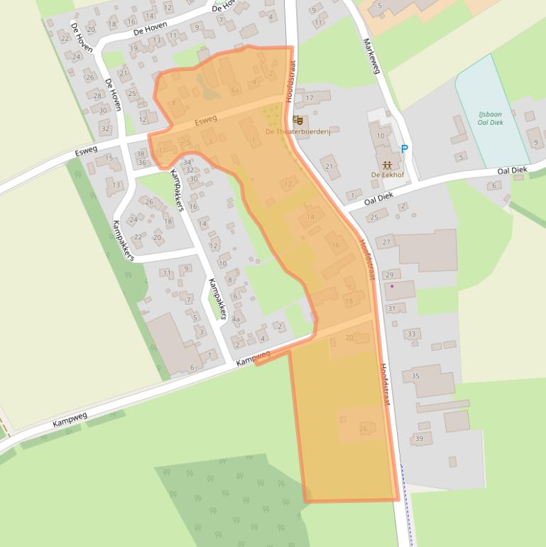 Kaart van postcodegebied 9454PJ.